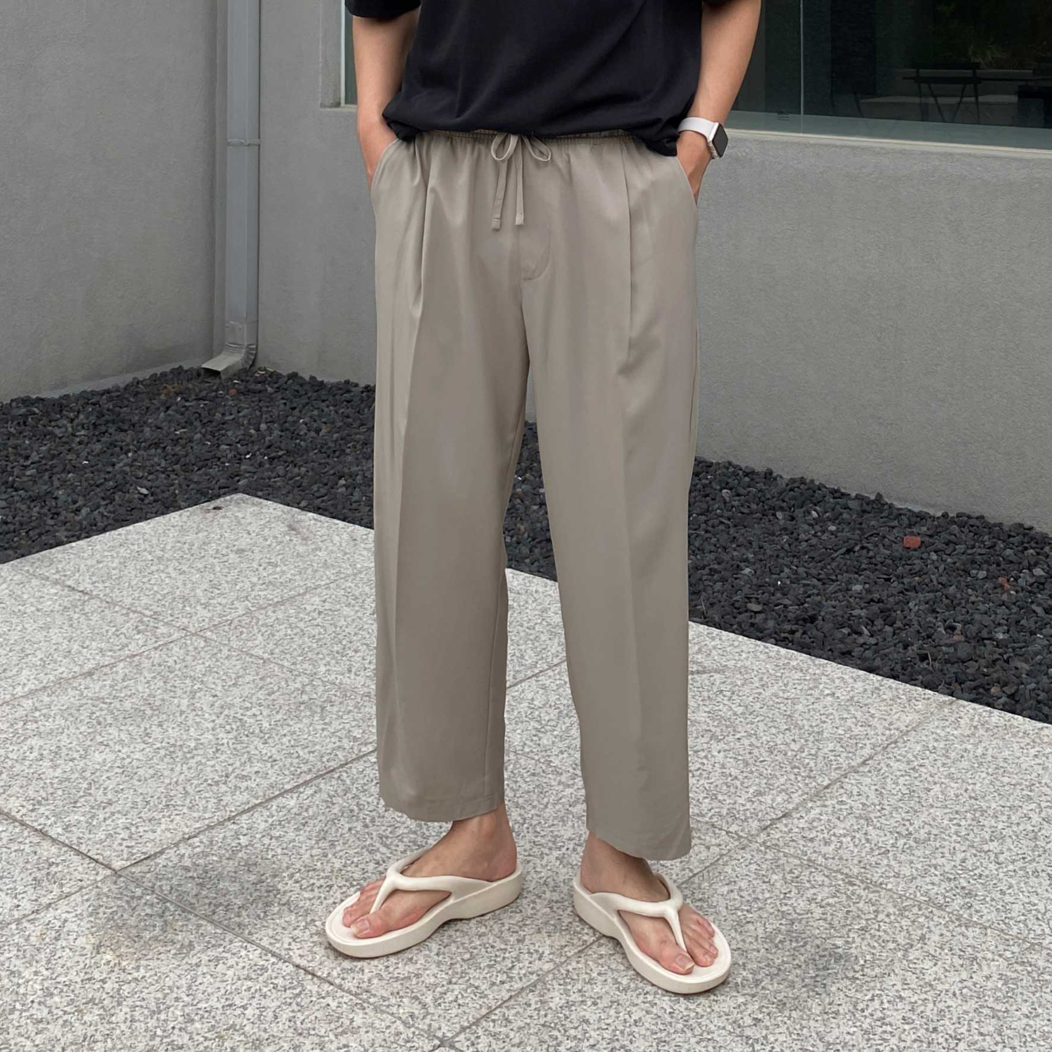 냉장고바지 남자와이드팬츠 남자통바지 벌룬팬츠 - 상세 이미지 2