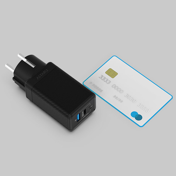 USB PD 65W PPS GaN 접지 듀얼 초고속 충전기 GC720 화이트 이미지 3