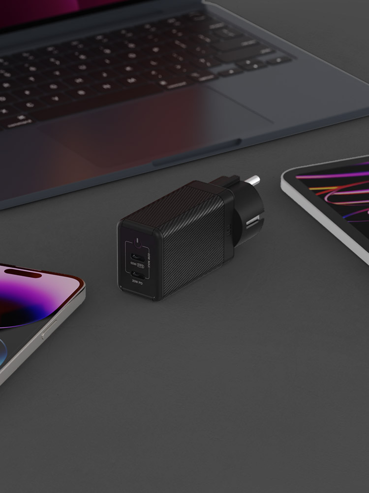 USB PD 65W PPS GaN 접지 듀얼 초고속 충전기 GC820 1+1 - 상세 이미지 4