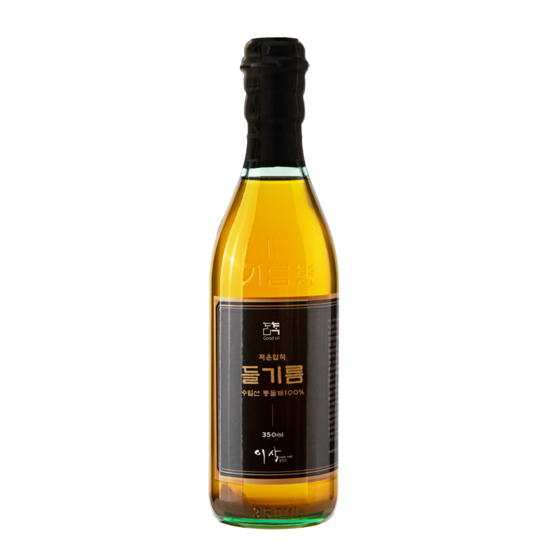이삭방앗간 수입산 저온압착 참기름 들기름 350ml 세트 이미지 4