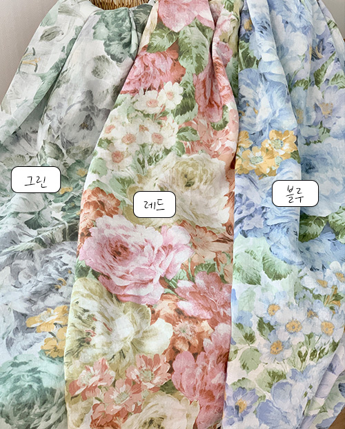 더블유패브릭 플로라 워싱처리 30수 대폭 린넨천 원단 커튼 침구류 홈웨어 소품 가방 천가게 - 상세 이미지 2