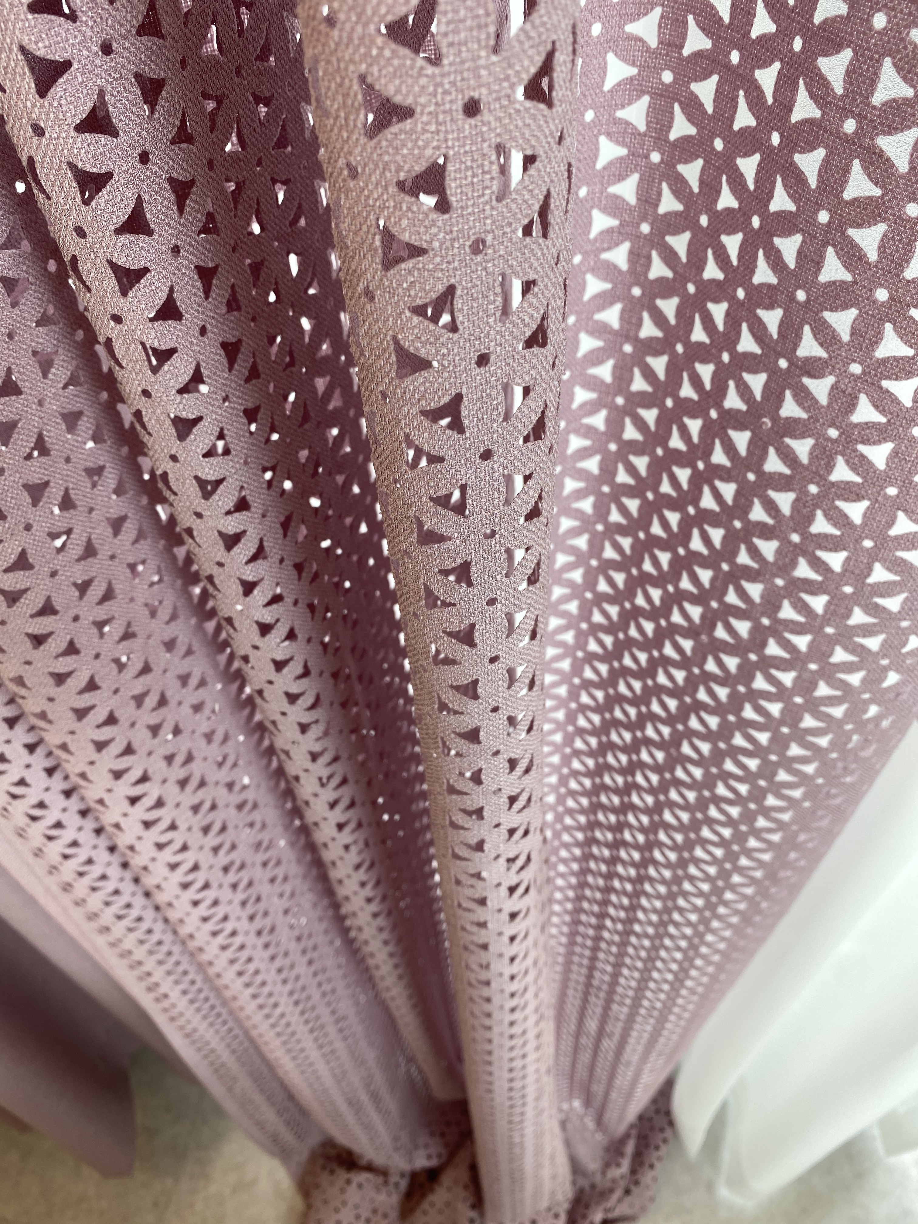 코지앳홈샵 포인트커튼 레이저핑크(맞춤제작)