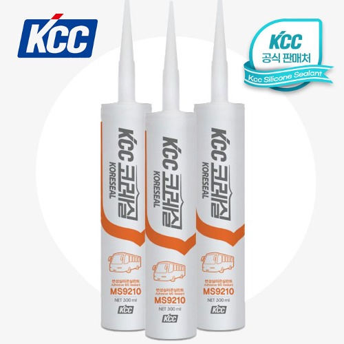 KCC 프리미엄 실리콘 MS9210(접착용)-백색 공식판매 자동차 캠핑카 카라반 맥스팬 실링 마감 볼트 조립 초기 접착 - 상품 이미지