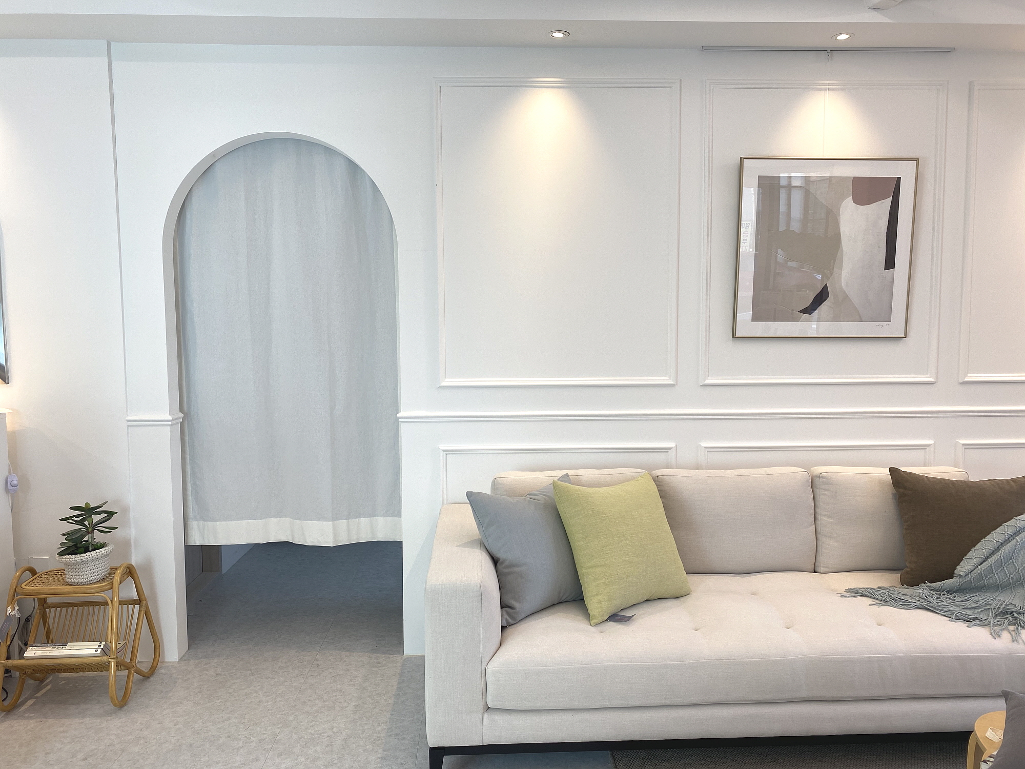 코지앳홈샵 광목커튼 가리개 창문 주방 베란다 피팅룸 다용도 가림막커튼