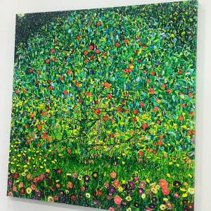 구스타프 클림트 사과나무 80x80cm 사과 액자 명화 그림 인테리어 거... 솔직 후기 | 실제 배치 사진 포함 - 상품 이미지 2
