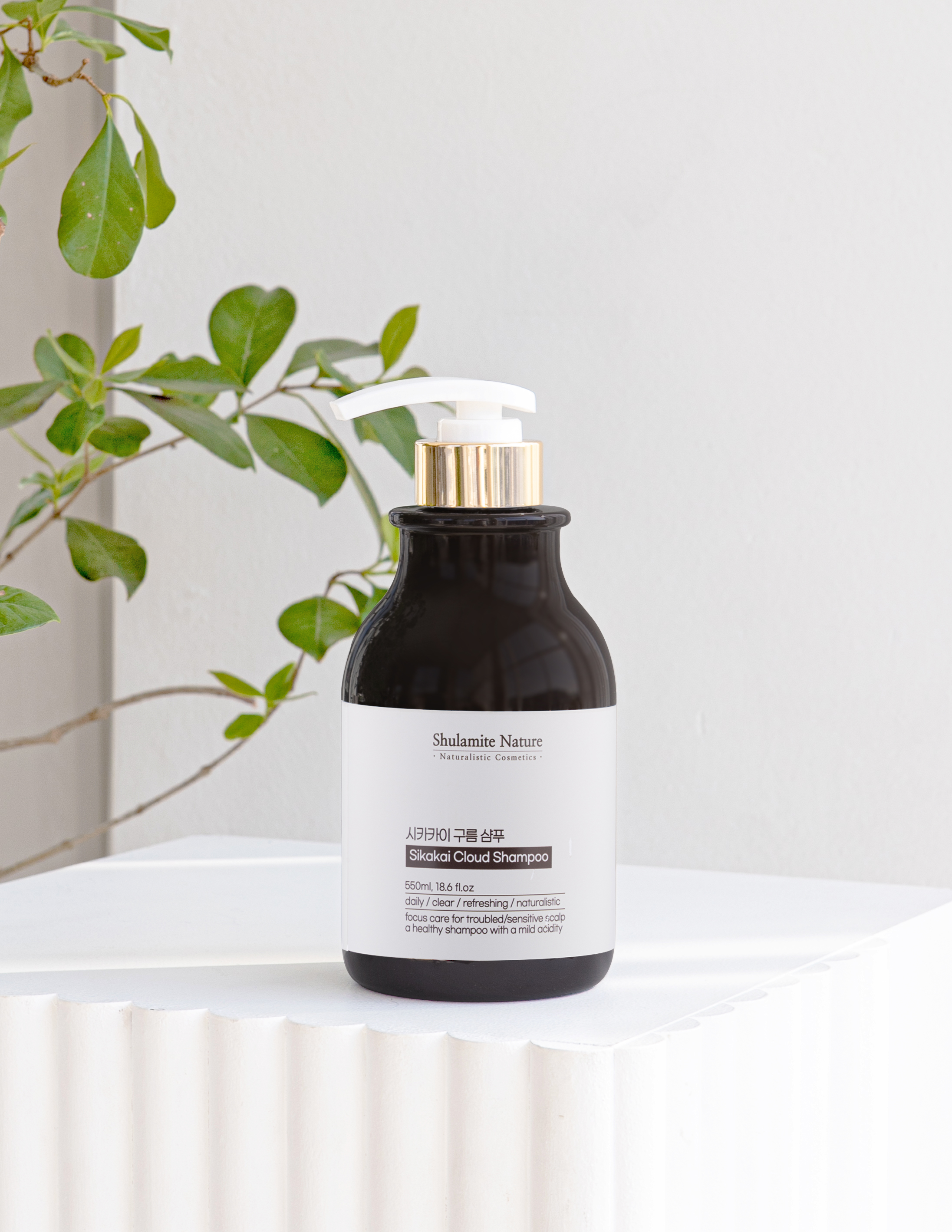 시카카이 구름 약산성 샴푸 550ml 지루성두피염 각질 가려움 여드름 트러블 유분많은 기름진 두피 모발굵어지는 박하쿨 샴푸 술람미네이처 - 상세 이미지 2