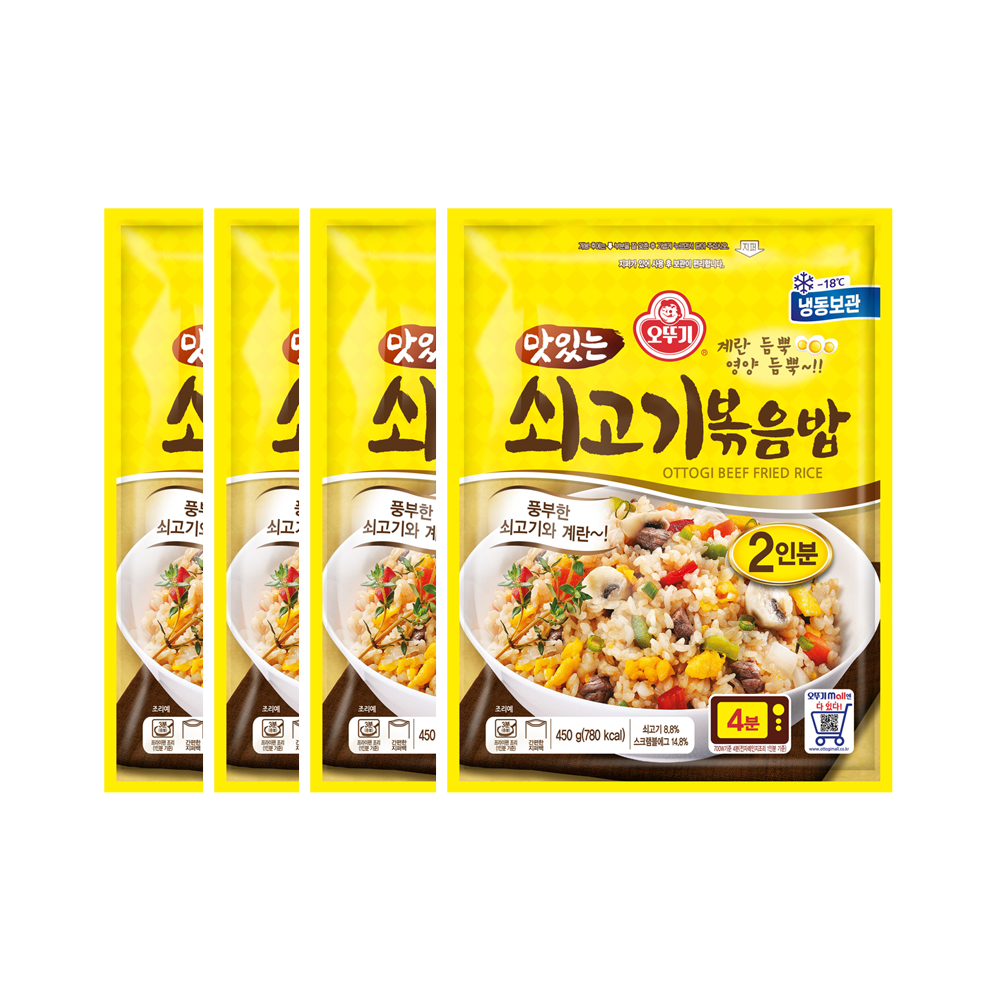오뚜기 맛있는 쇠고기 볶음밥 450g 4팩 - 상품 이미지