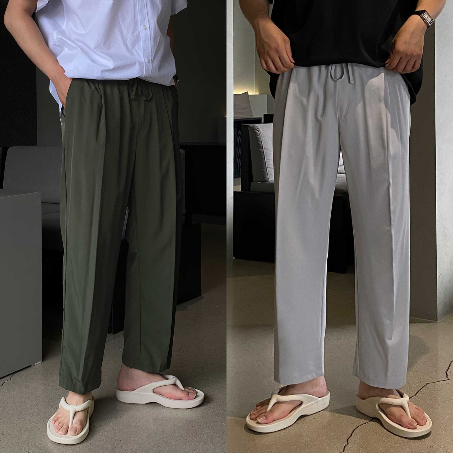 냉장고바지 남자와이드팬츠 남자통바지 벌룬팬츠 - 상품 이미지