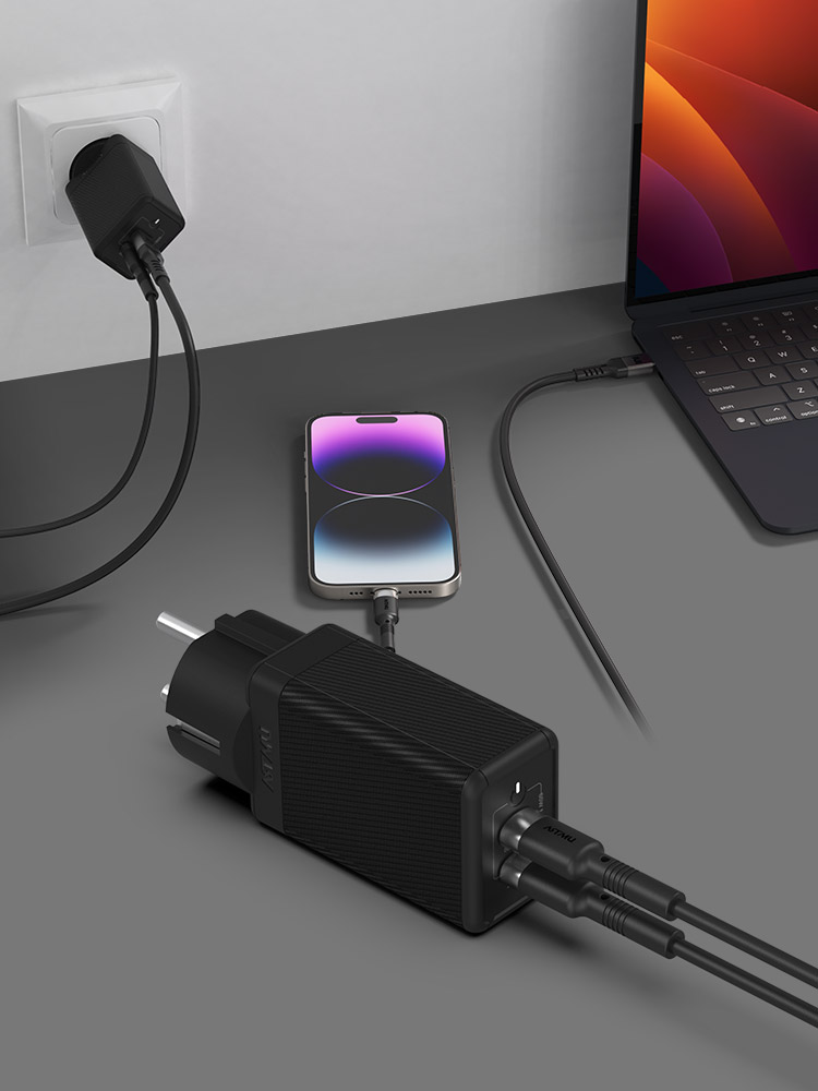 USB PD 65W PPS GaN 접지 듀얼 초고속 충전기 GC820 1+1 - 상세 이미지 2