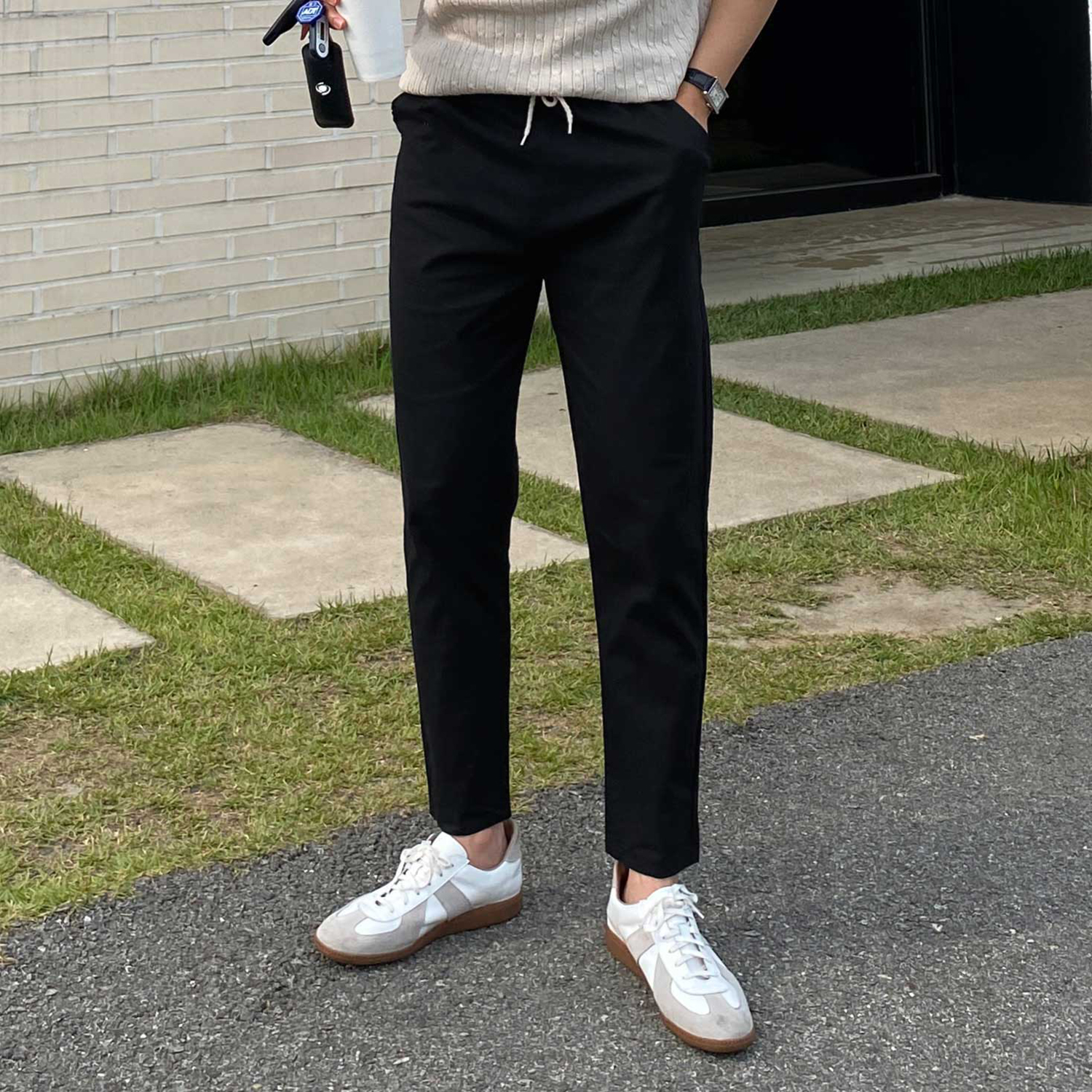 남자린넨바지 남자여름슬랙스 9부슬랙스 - 상세 이미지 3