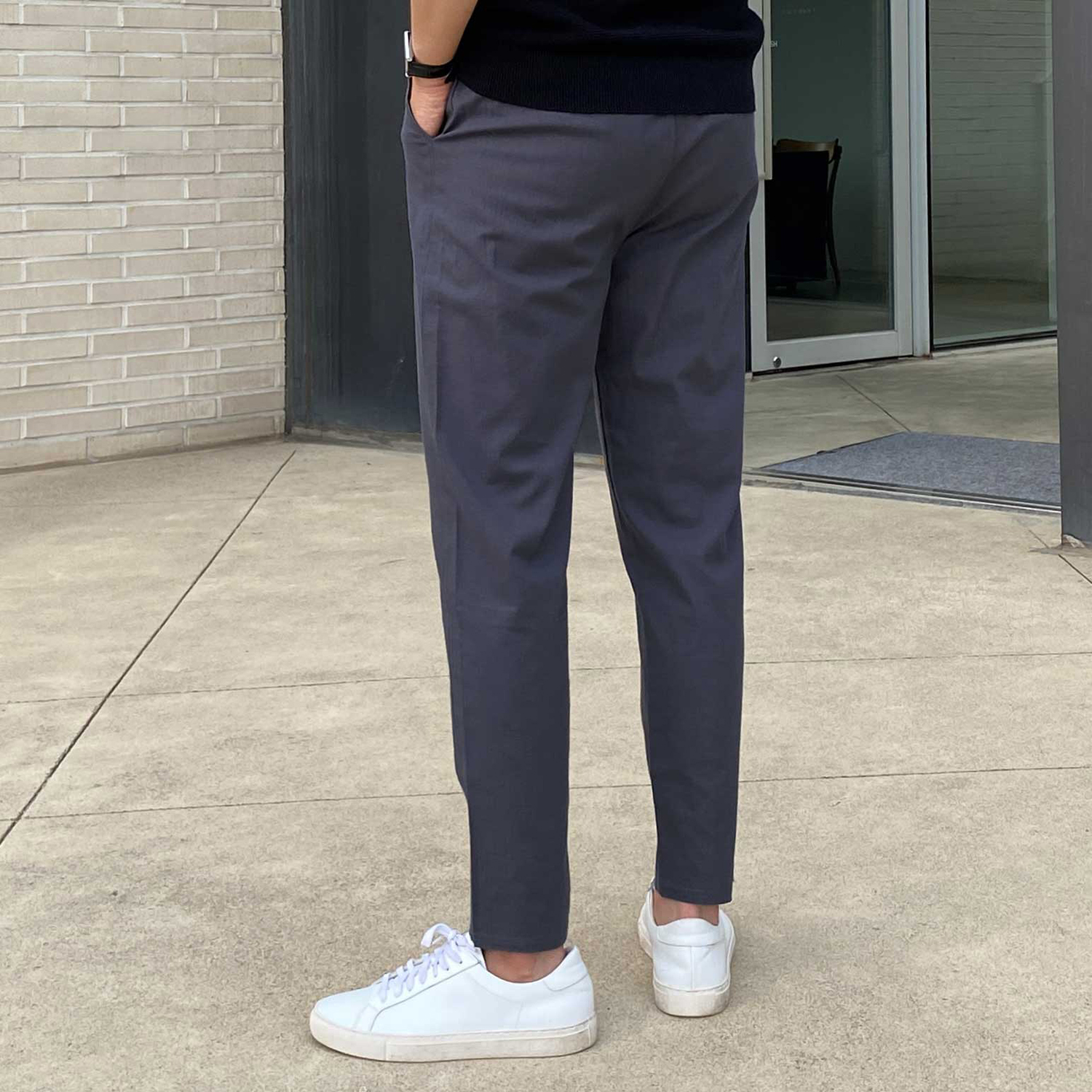 남자린넨바지 남자여름슬랙스 9부슬랙스 - 상세 이미지 4