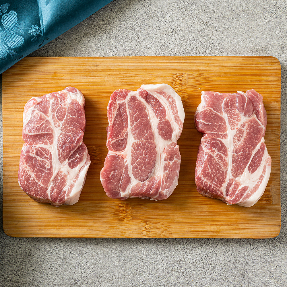 육즙 풍미 가득 국내산 한돈 돼지 삼겹살 돈마호크 오겹살 목살 항정살 수육 골라담기