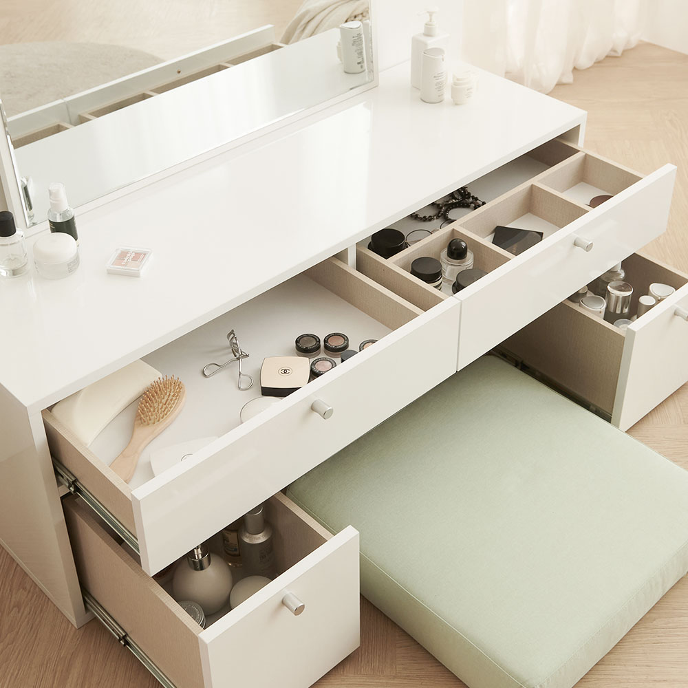 포케 미니 화장대 좌식 원룸화장대