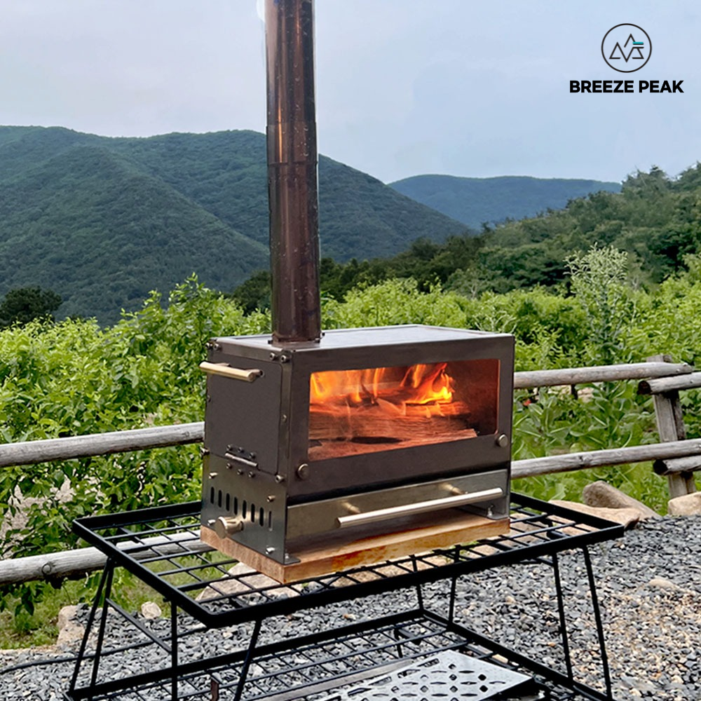 (국내) BP 화목난로 캠핑 펠렛 난로 미니 장작 불멍 BP35-1