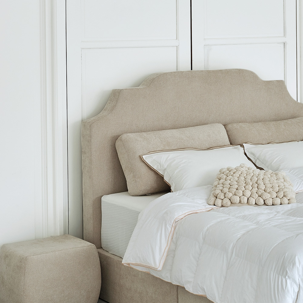 슬립퍼 엘리쉬 평상형 호텔 패브릭 침대 프레임 LK 라지킹 사이즈 침대