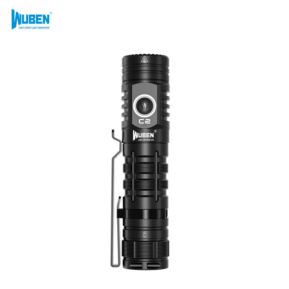 우벤 C2 군용 전술 랜턴 2000루멘 고성능 후레쉬 충전식 LED 손전등 택티컬 라이트