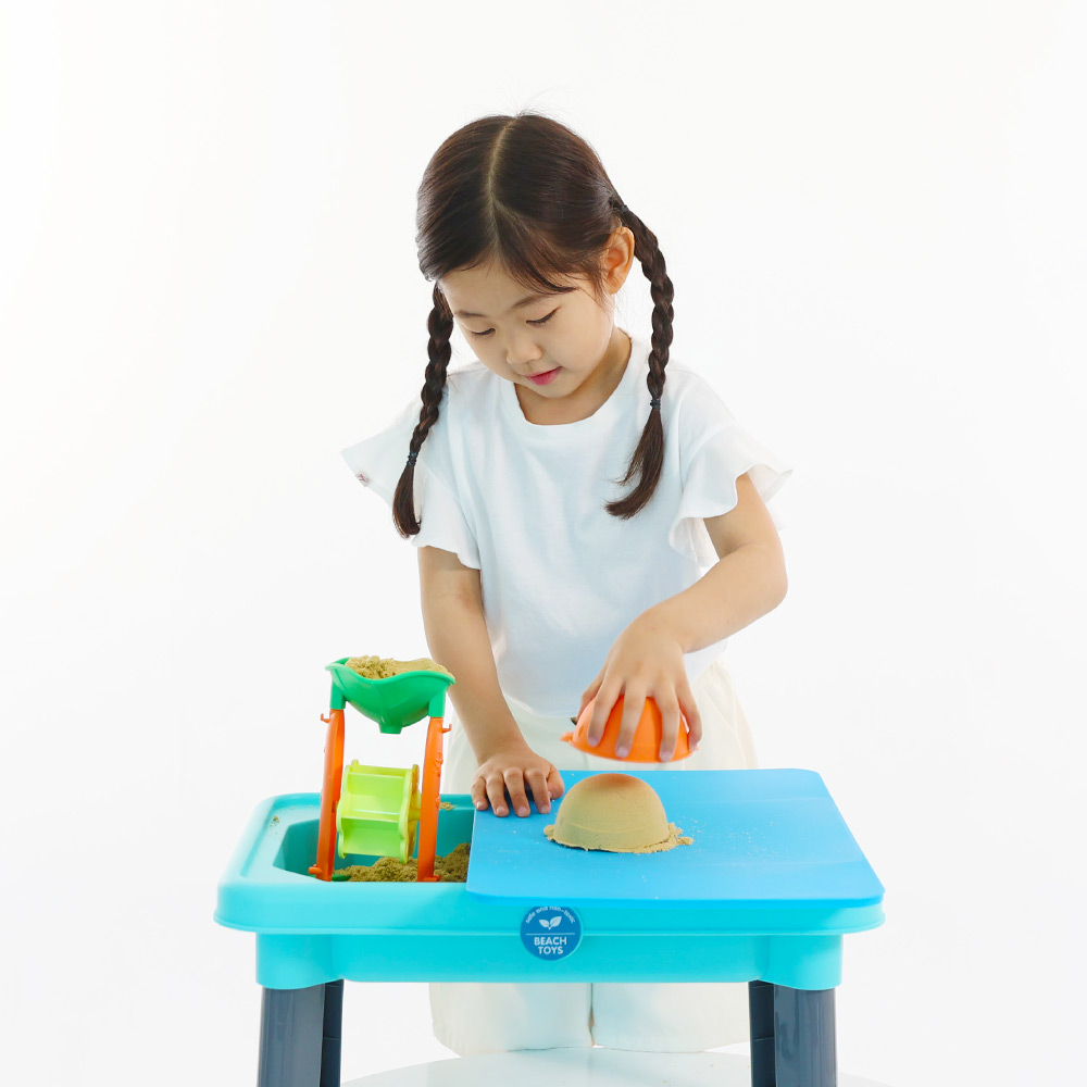 캐스비 샌드테이블 실내 모래놀이 물놀이 멀티 테이블 보관함 상자 - 상세 이미지 2