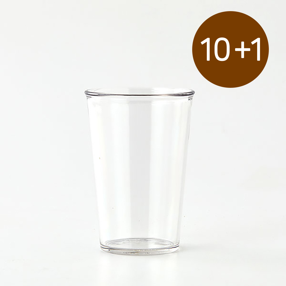 [10+1] 국산 트라이탄컵 안깨지는 플라스틱컵 425ml - 상품 이미지