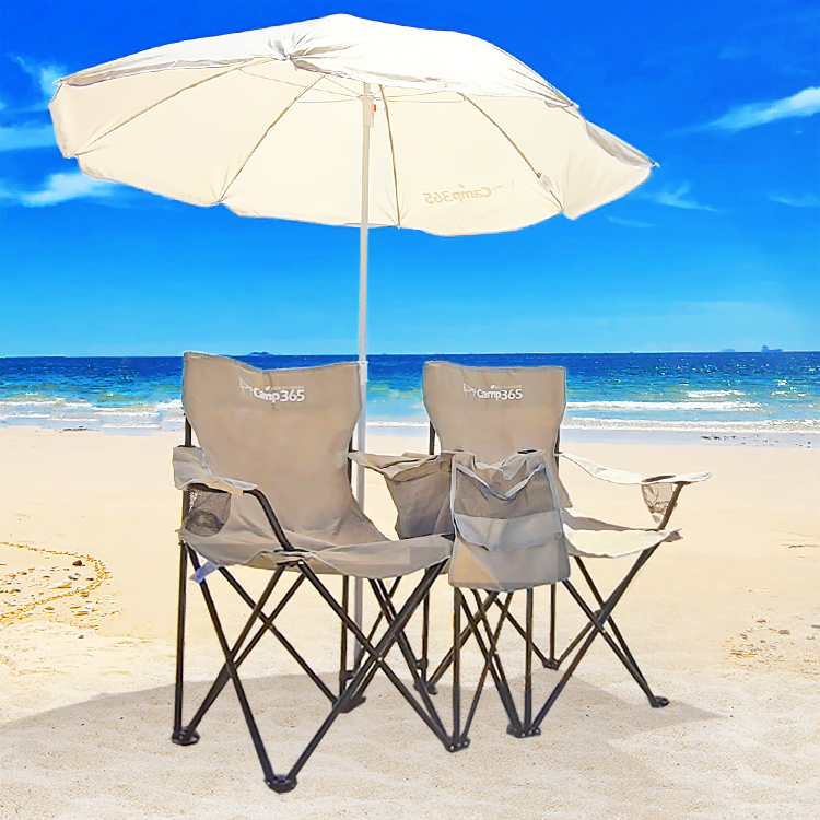 캠프365 캠핑 파라솔 의자 3종 세트 감성 그늘막 해변