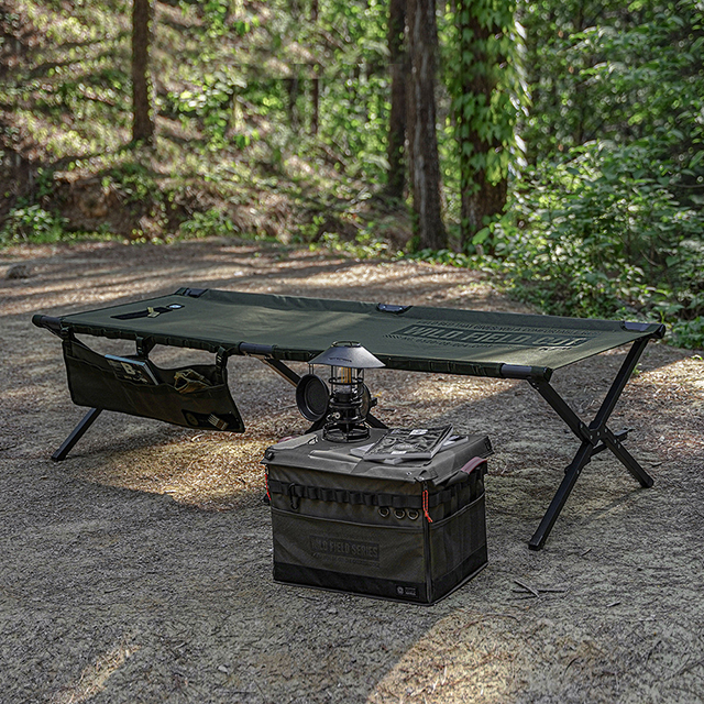 필드 코트 와이드 야전침대 수납가방 캠핑의자