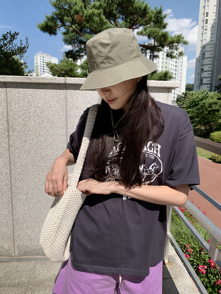 귀여운 바스락 턱끈 등산 물놀이 버킷햇 여성 여름모자 여자벙거지모자 캠핑 여행 서핑모자 - 상세 이미지 2