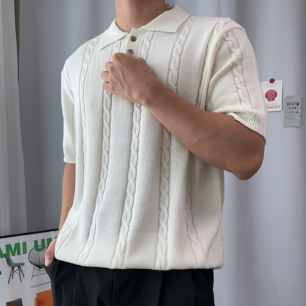 니트카라티 케이블카라반팔니트 - 상세 이미지 3