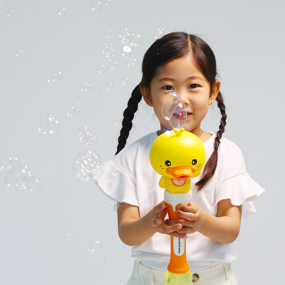 [캐스B] 조이덕멜로디버블봉 버블건 비누방울액1000ml 자동버블건 오리비누방울 리필액 - 상품 이미지