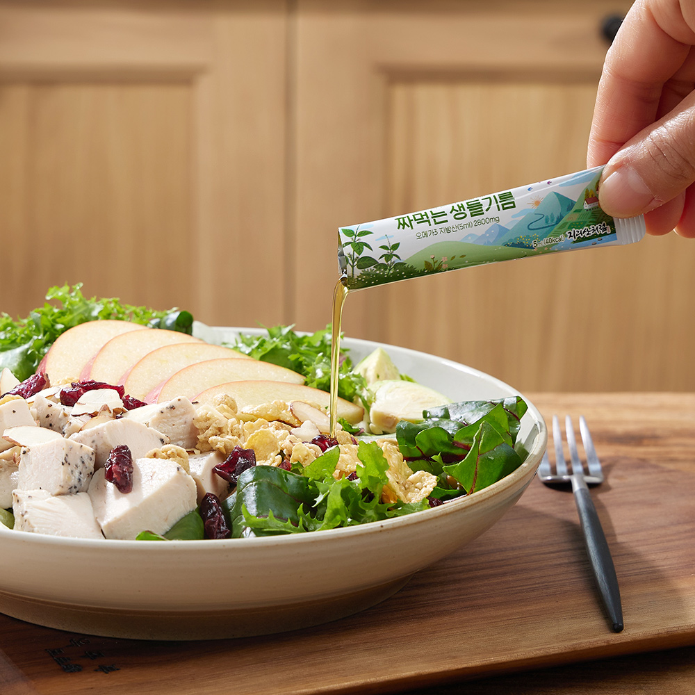 [답례품 선물세트] 국산 저온압착 짜먹는 생들기름 스틱형 5mlx30ea - 상세 이미지 5