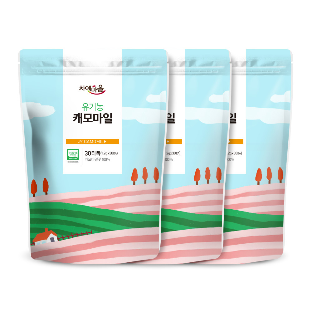 30티백 차예마을 허브차 유기농 캐모마일차 36g, 3개 - 상품 이미지