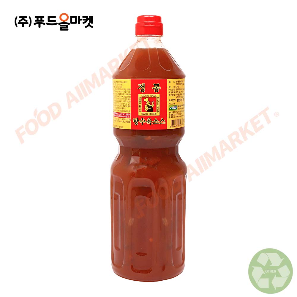 서해 정통 탕수육소스 1.9kg 한박스 (1.9kg x 9ea) _박스단위출고 : 데이올푸드