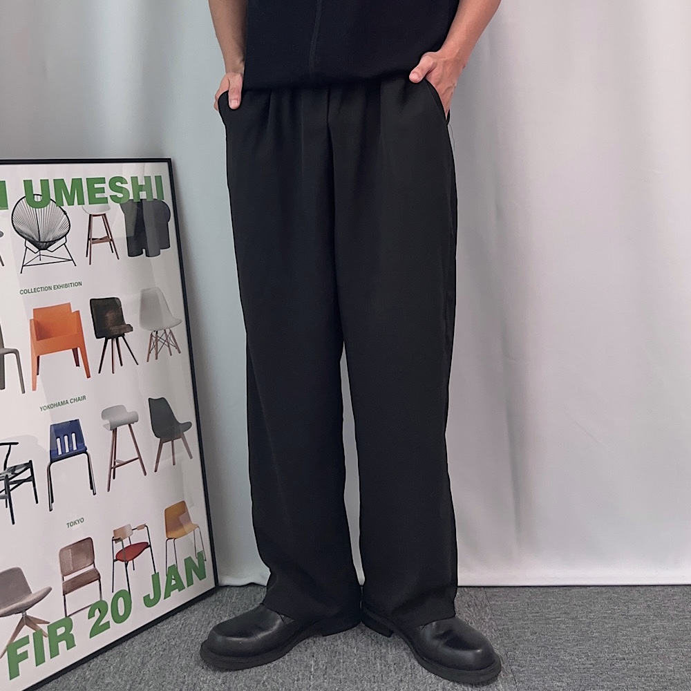 1+1 아이스실크바지 쿨슬랙스 남자통바지 - 상세 이미지 2