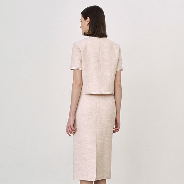 Ines Tweed Set-up_Light Pink 이미지 2
