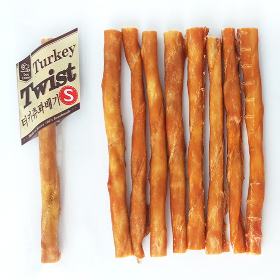 오래씹는개껌 새끼강아지개껌 터키츄꽈배기 S 10+1p
