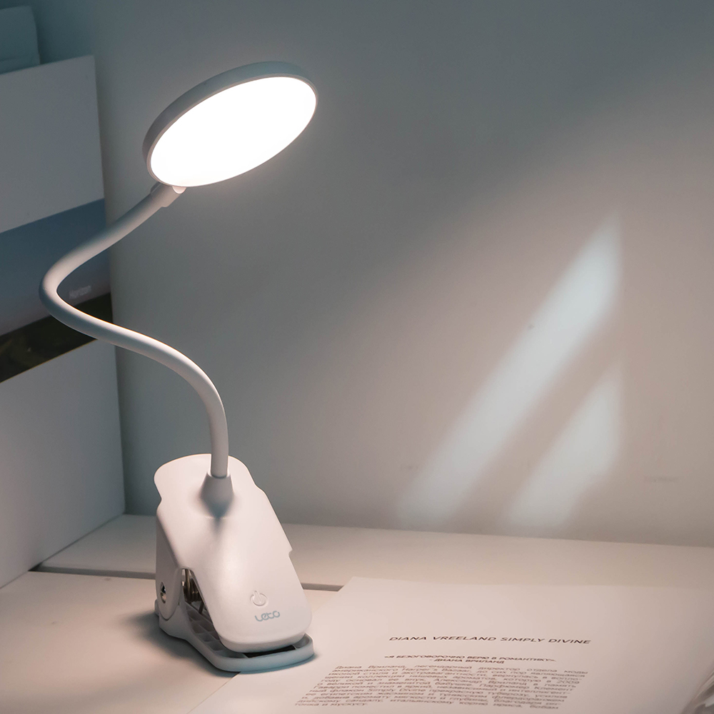 레토 LED 집게 스탠드 학습용 책상 조명 침대 공부 독서등 스텐드 북라이트 : 레토지엠에스
