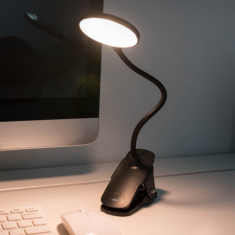 레토 LED 집게 스탠드 학습용 책상 조명 침대 공부 독서등 스텐드 북라이트 - 상세 이미지 3