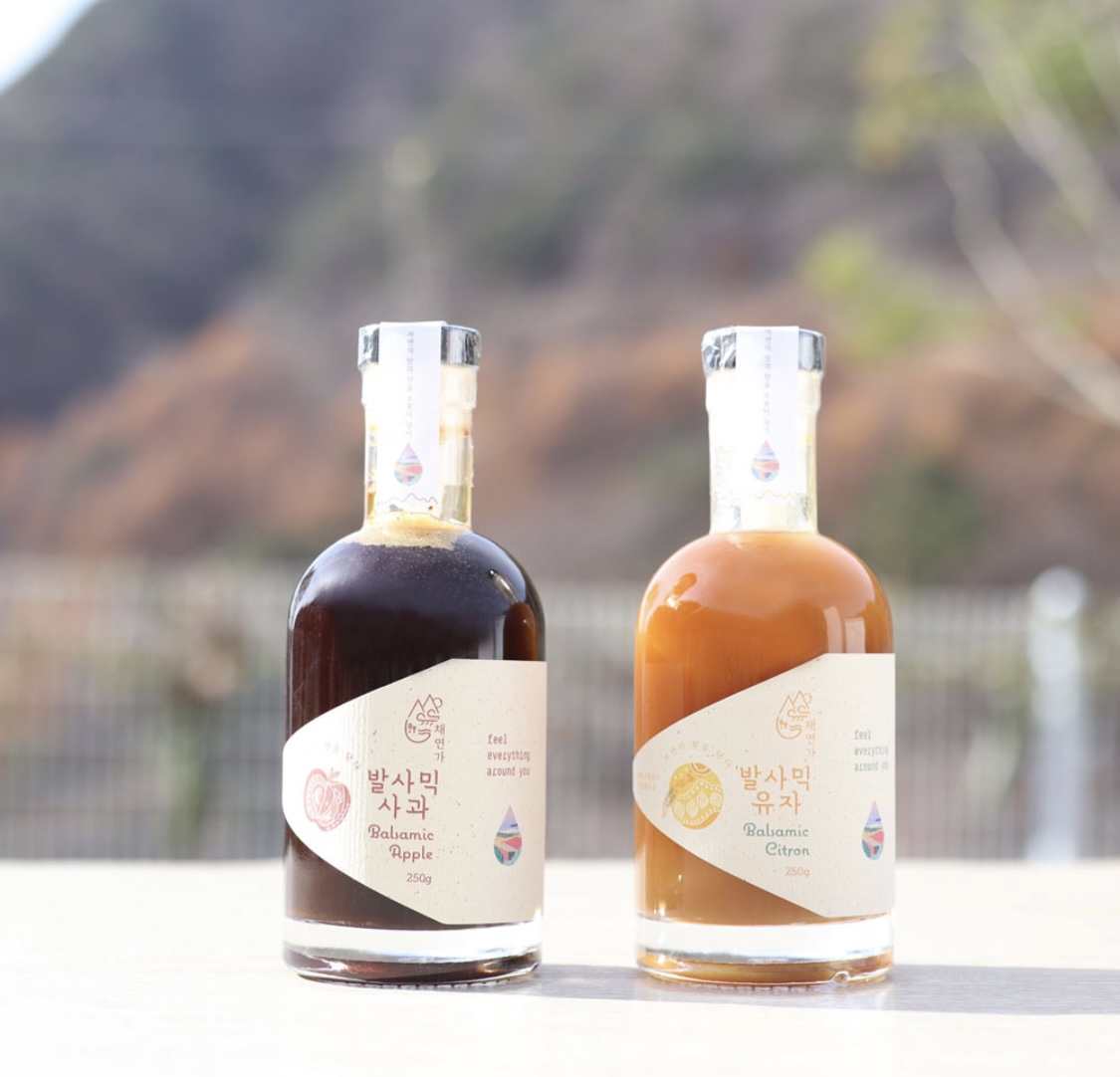 채연가 발사믹식초 사과발사믹 유자발사믹 250g