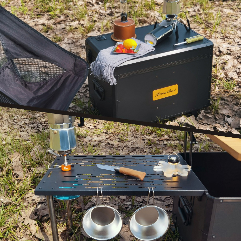 캠핑 카고 박스 시스템 테이블 컨테이너 일본 JASON BOX