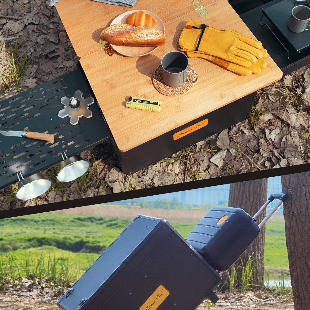 캠핑 카고 박스 시스템 테이블 컨테이너 일본 JASON BOX