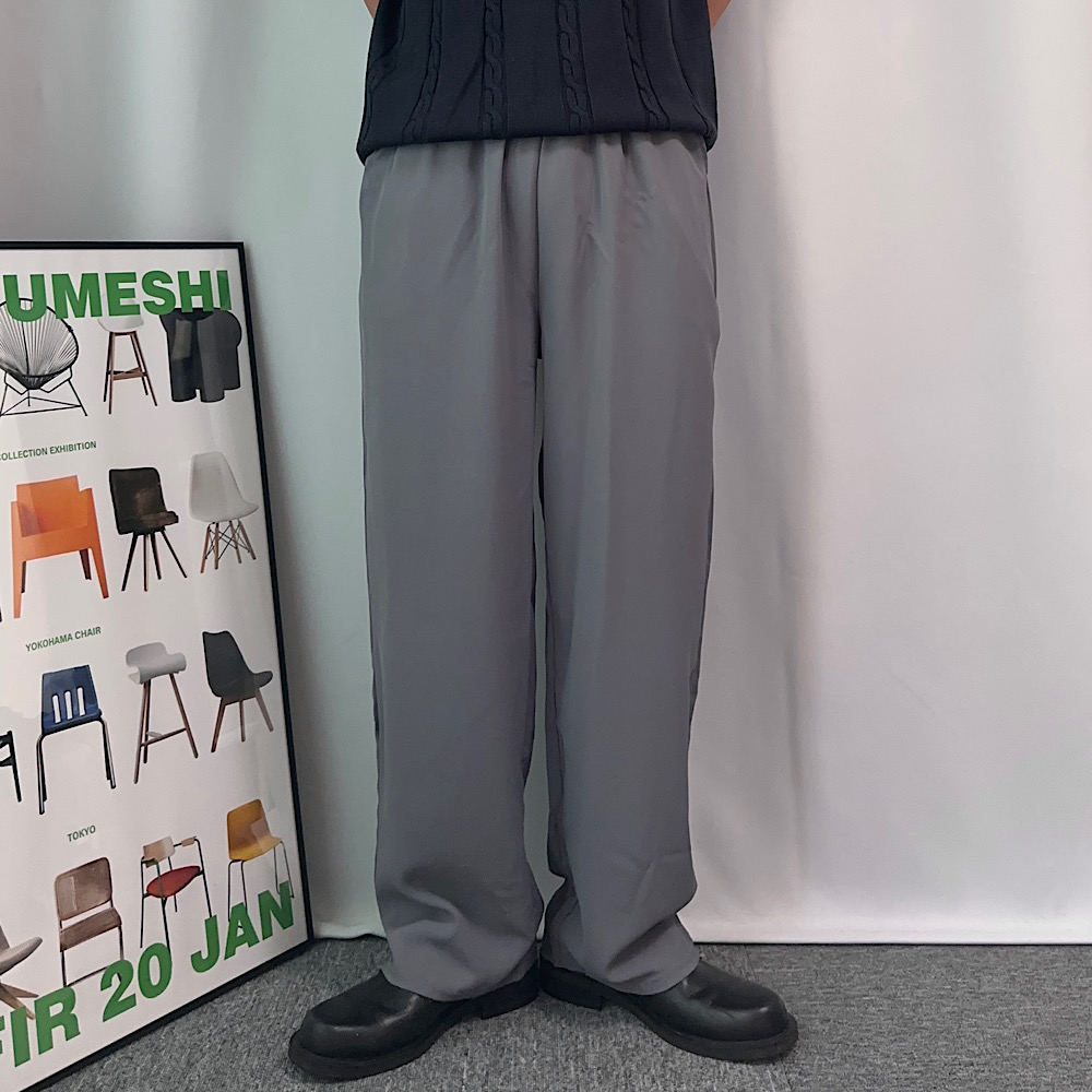 1+1 아이스실크바지 쿨슬랙스 남자통바지 - 상세 이미지 5