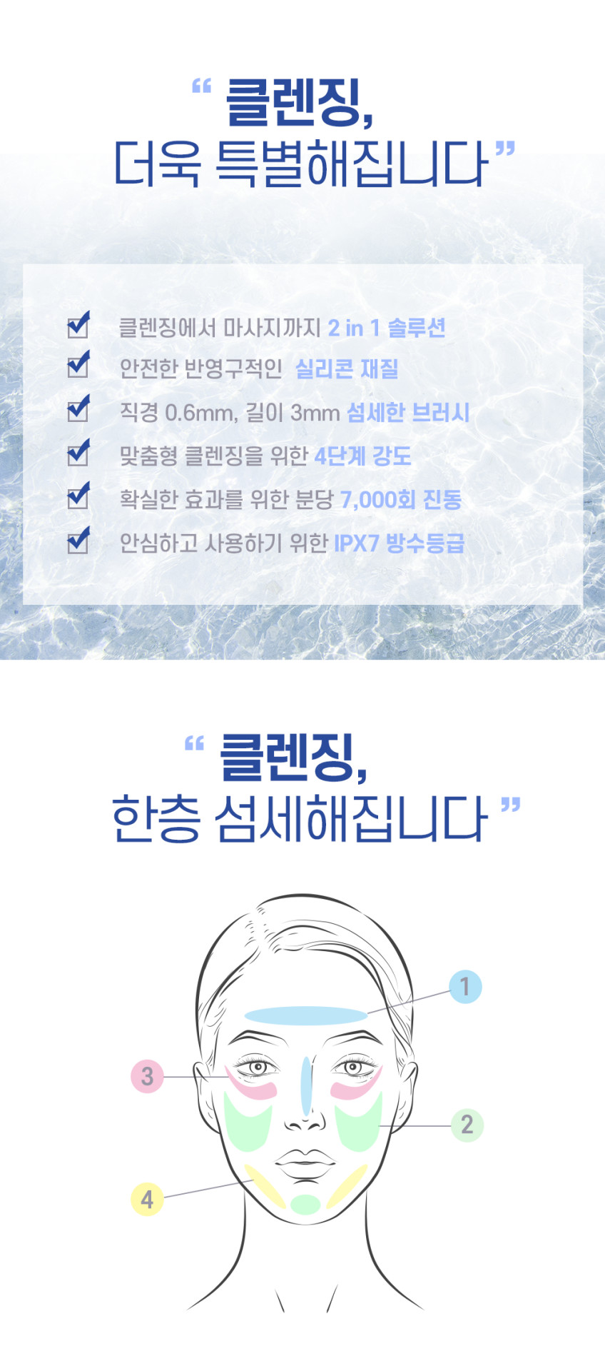 미엔느 2in1 진동클렌저 피부 마사지 세안브러쉬 SC10 판매처 상세 정보 이미지 1