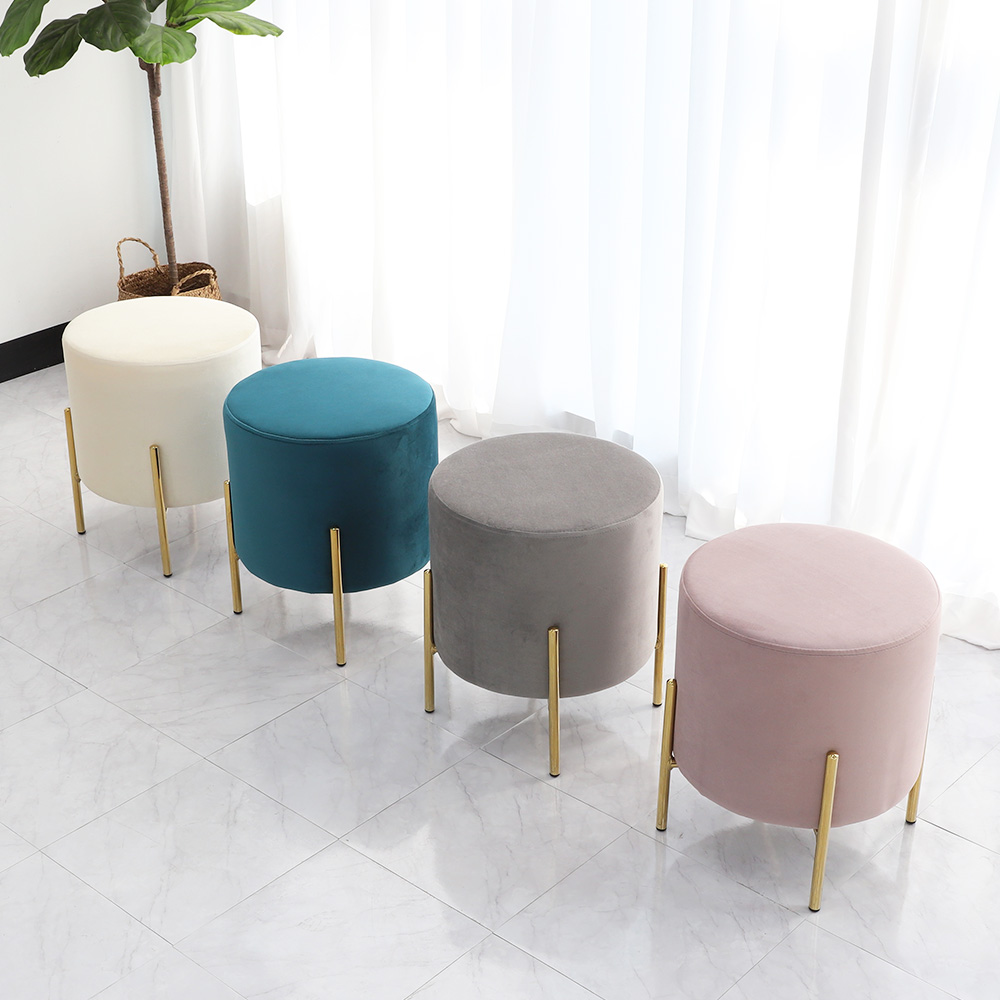 엘리 골드 디자인 체어 화장대스툴 다용도 의자