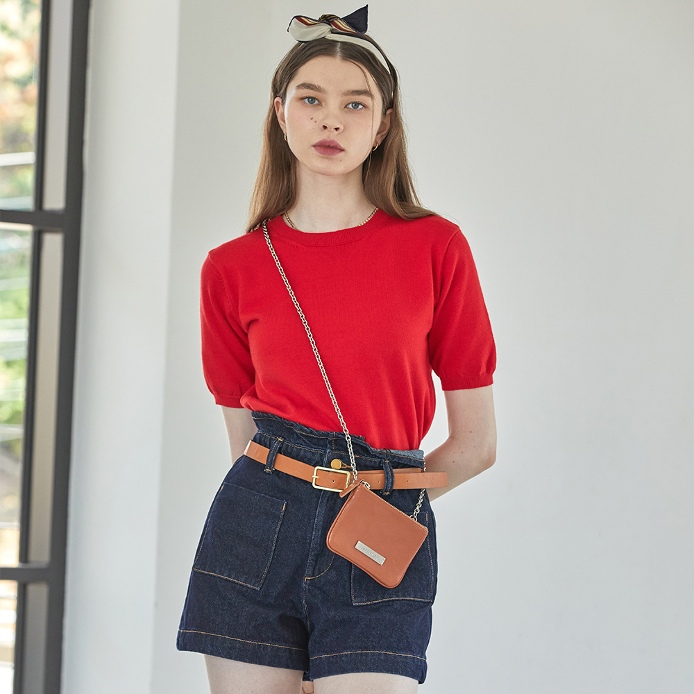 몽삭 소가죽 쁘띠백 베티 미니 브라운 AL19-2303-BW - 상세 이미지 4
