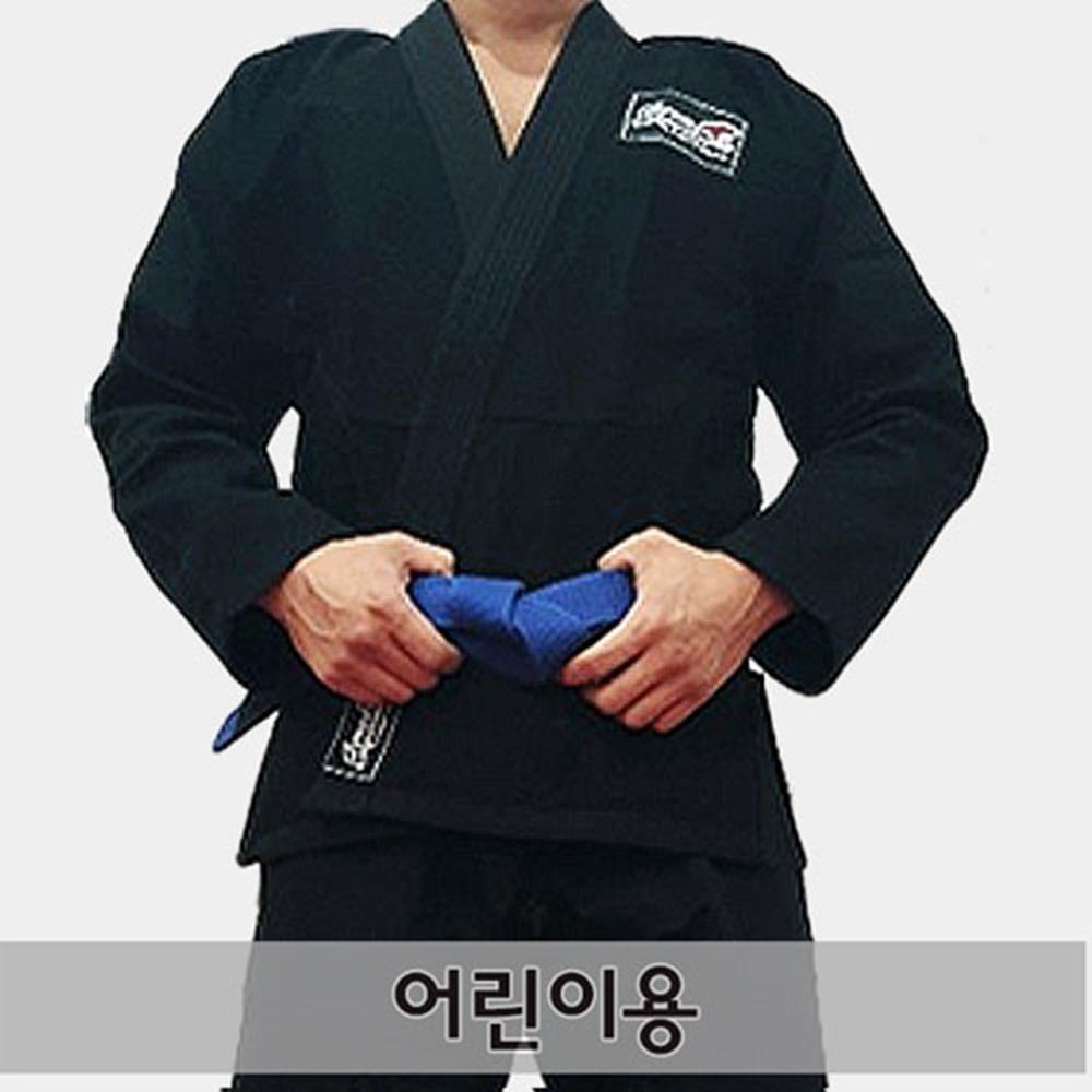초등학생 유아무도복 심플 블랙 주짓수도복 무도가 무도학원 수련용품 : 초리초리
