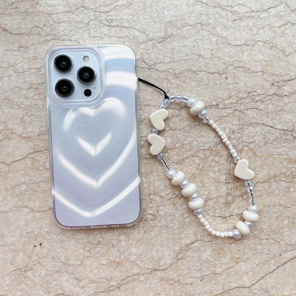 스무딩하트 폰스트랩 핸드폰줄 비즈 핑거 아이폰 스트랩