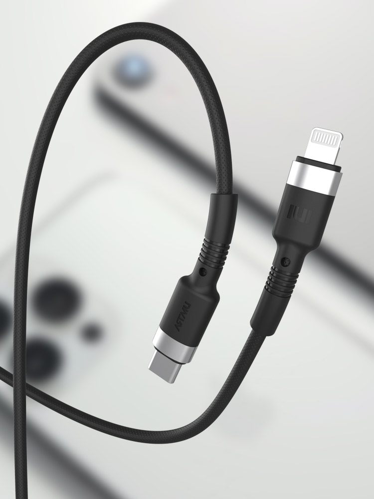 플렉스 USB C타입 to 라이트닝 8핀 고속충전 케이블 30cm