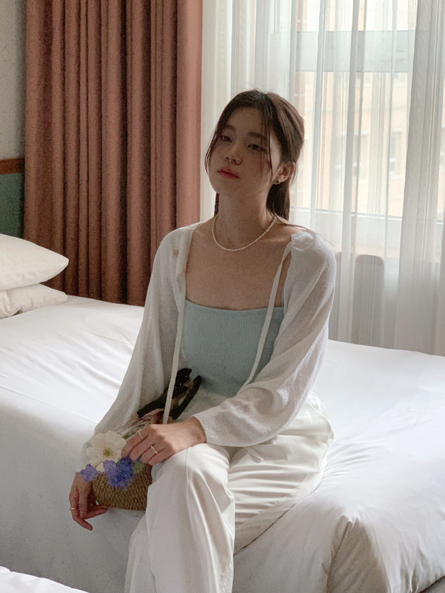 💕URBANE MADE 살안타템🌴💕 뮤트 여름 얇은 볼레로 크롭 리본 볼레로 가디건 (당일 4c) /여름가디건/여름볼레로/휴양지룩/여행룩/데이트룩 상세 이미지 211