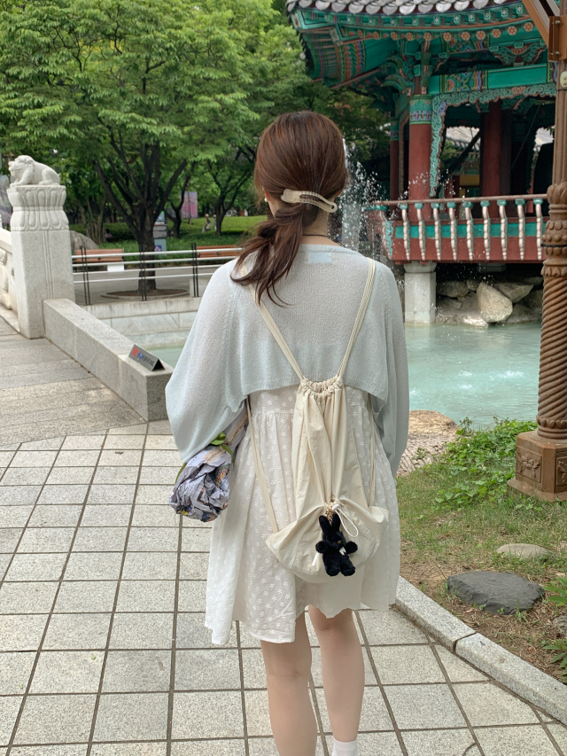 💕URBANE MADE 살안타템🌴💕 뮤트 여름 얇은 볼레로 크롭 리본 볼레로 가디건 (당일 4c) /여름가디건/여름볼레로/휴양지룩/여행룩/데이트룩 상세 이미지 90