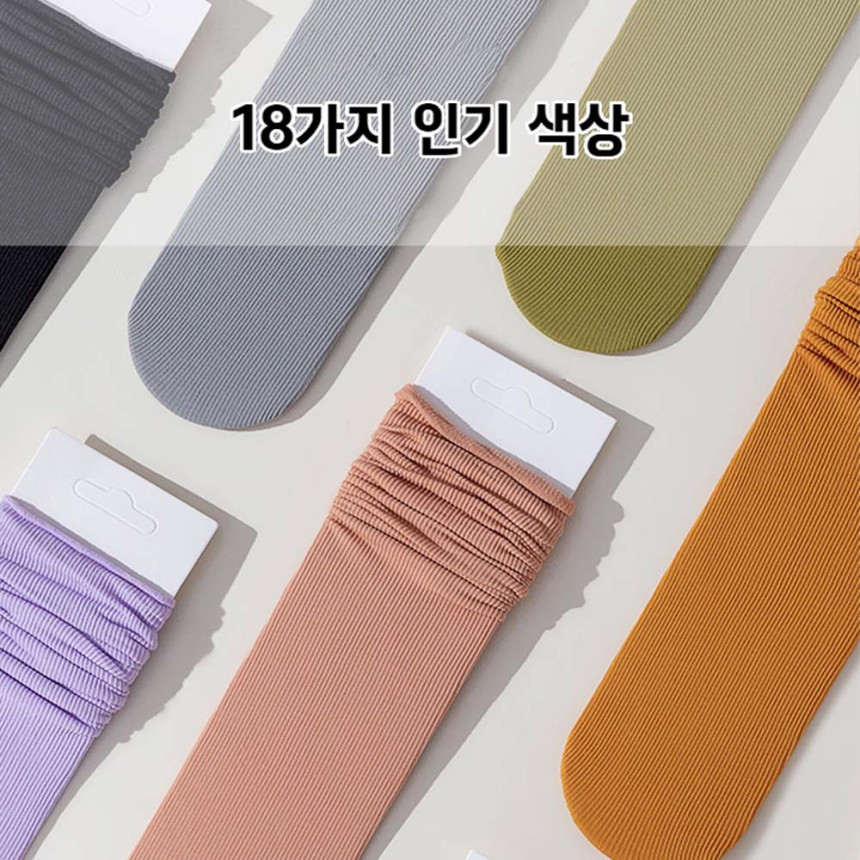 스타킹양말 무압박 골지 돌돌이 얇은 시스루 레이스 망사 샌들 여름양말 사진 4