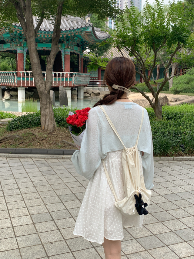 💕URBANE MADE 살안타템🌴💕 뮤트 여름 얇은 볼레로 크롭 리본 볼레로 가디건 (당일 4c) /여름가디건/여름볼레로/휴양지룩/여행룩/데이트룩 상세 이미지 83