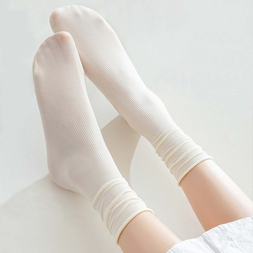 스타킹양말 무압박 골지 돌돌이 얇은 시스루 레이스 망사 샌들 여름양말 사진 2
